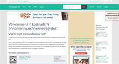 Desktop Screenshot of hundvalpar.net